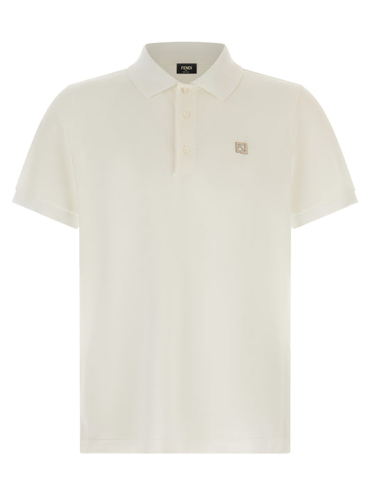 Polo Fendi de algodón blanco