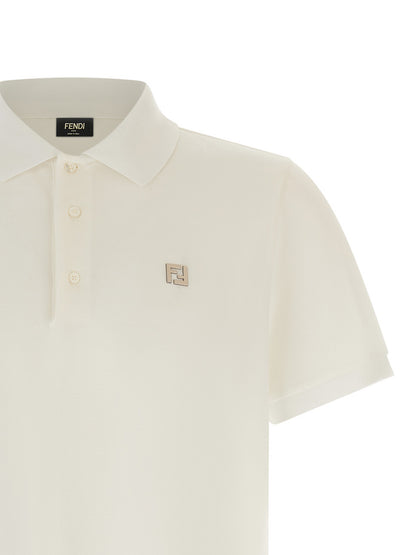 Polo Fendi de algodón blanco
