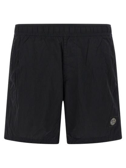Stone Island Blue Polyamide Swim Shorts