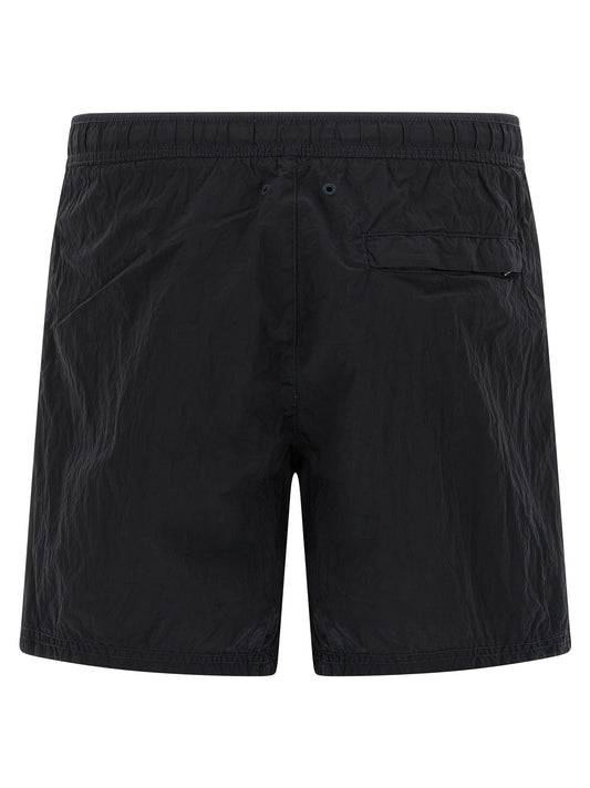 Stone Island Blue Polyamide Swim Shorts