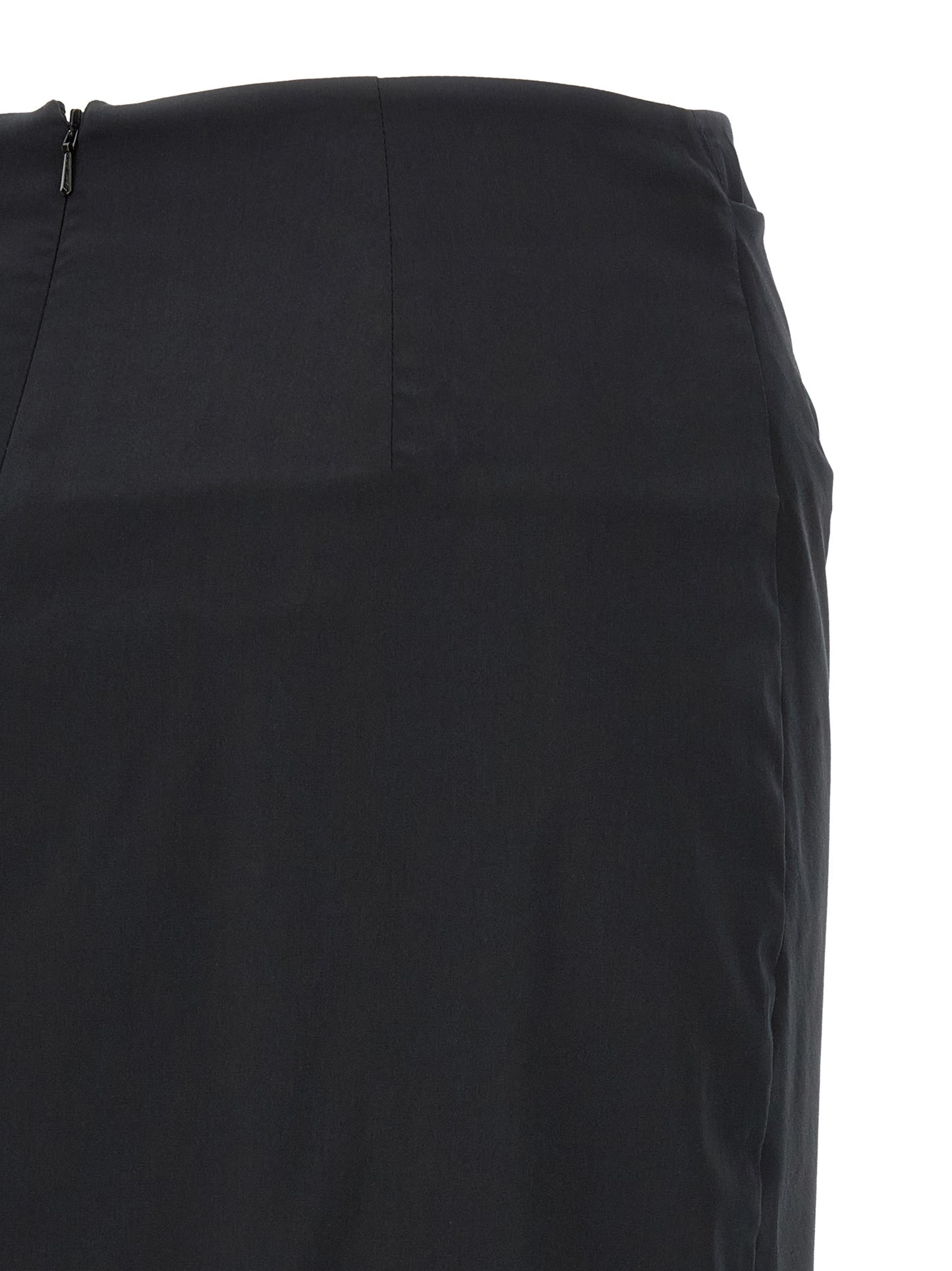 Falda midi de algodón negro Max Mara