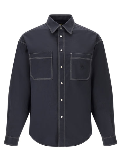 Blusa Fendi de algodón azul