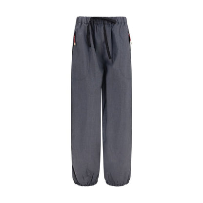 Pantalones Casuales Prada Tejido De Lana Merina Gris Ovis Aries