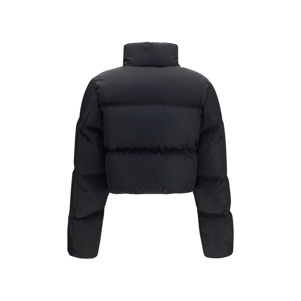 Chaqueta larga Prada negra de plumón de ganso