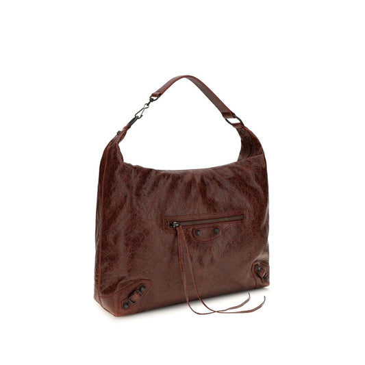Bolso de Hombro Balenciaga Burdeos de Cordero Ovis Aries Aries