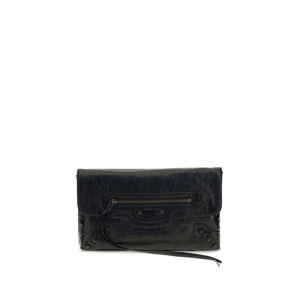 Bolso de mano Balenciaga negro de piel de cordero Ovis Aries Aries