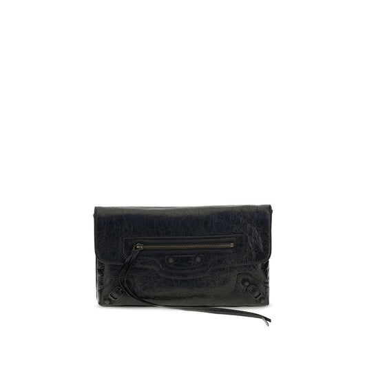 Bolso de mano Balenciaga negro de piel de cordero Ovis Aries Aries