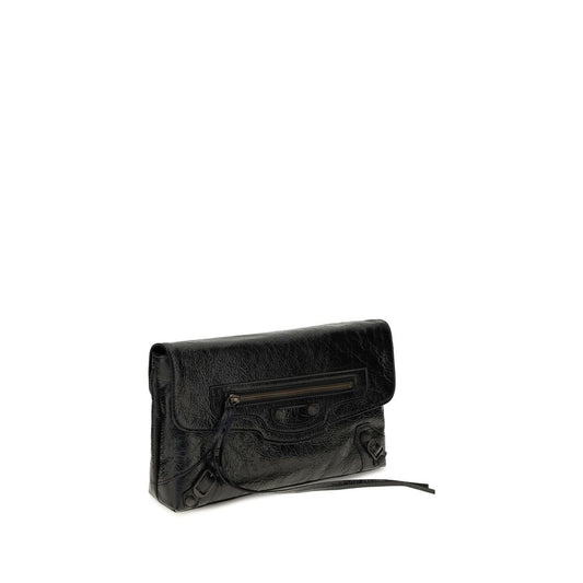Bolso de mano Balenciaga negro de piel de cordero Ovis Aries Aries
