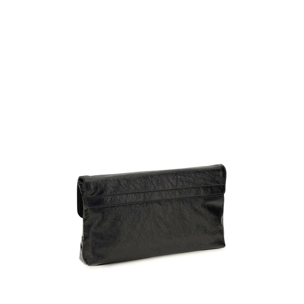 Bolso de mano Balenciaga negro de piel de cordero Ovis Aries Aries