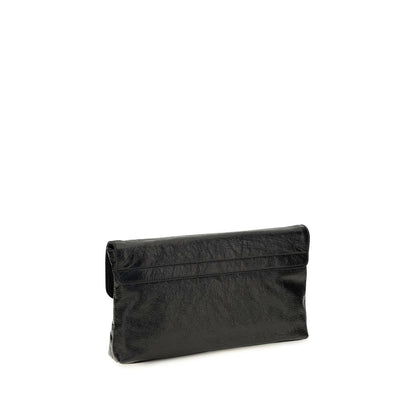Bolso de mano Balenciaga negro de piel de cordero Ovis Aries Aries