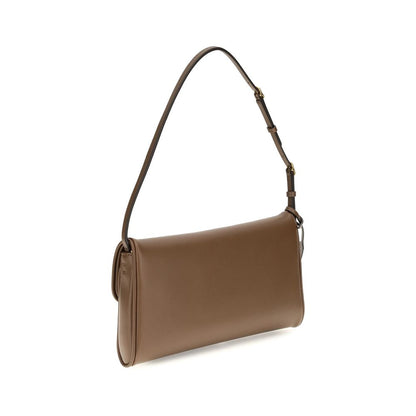 Bolso de hombro Valentino Garavani de piel de becerro marrón Bos Taurus