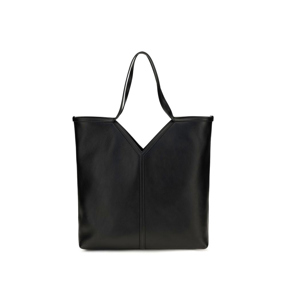 Bolso de hombro Saint Laurent de piel de becerro negra Bos Taurus