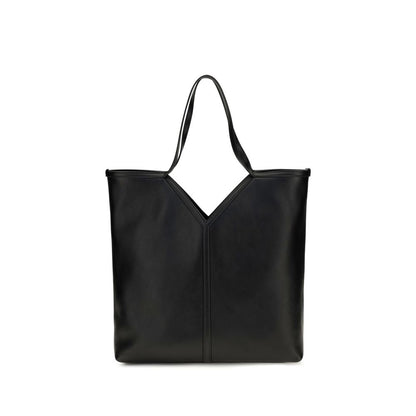 Bolso de hombro Saint Laurent de piel de becerro negra Bos Taurus