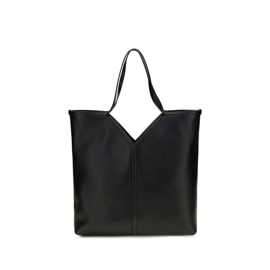 Bolso de hombro Saint Laurent de piel de becerro negra Bos Taurus