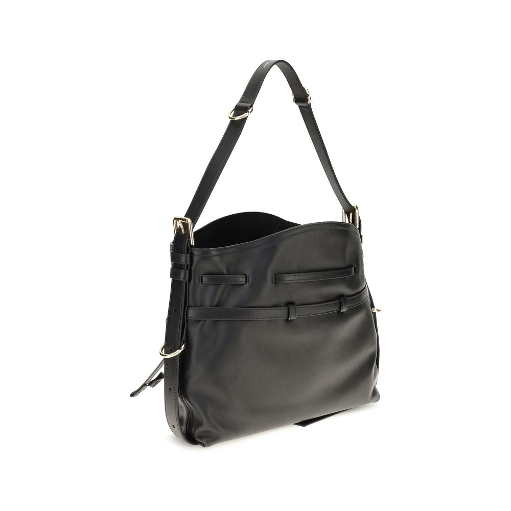 Bolso tipo cesta Givenchy de piel de becerro negra Bos Taurus