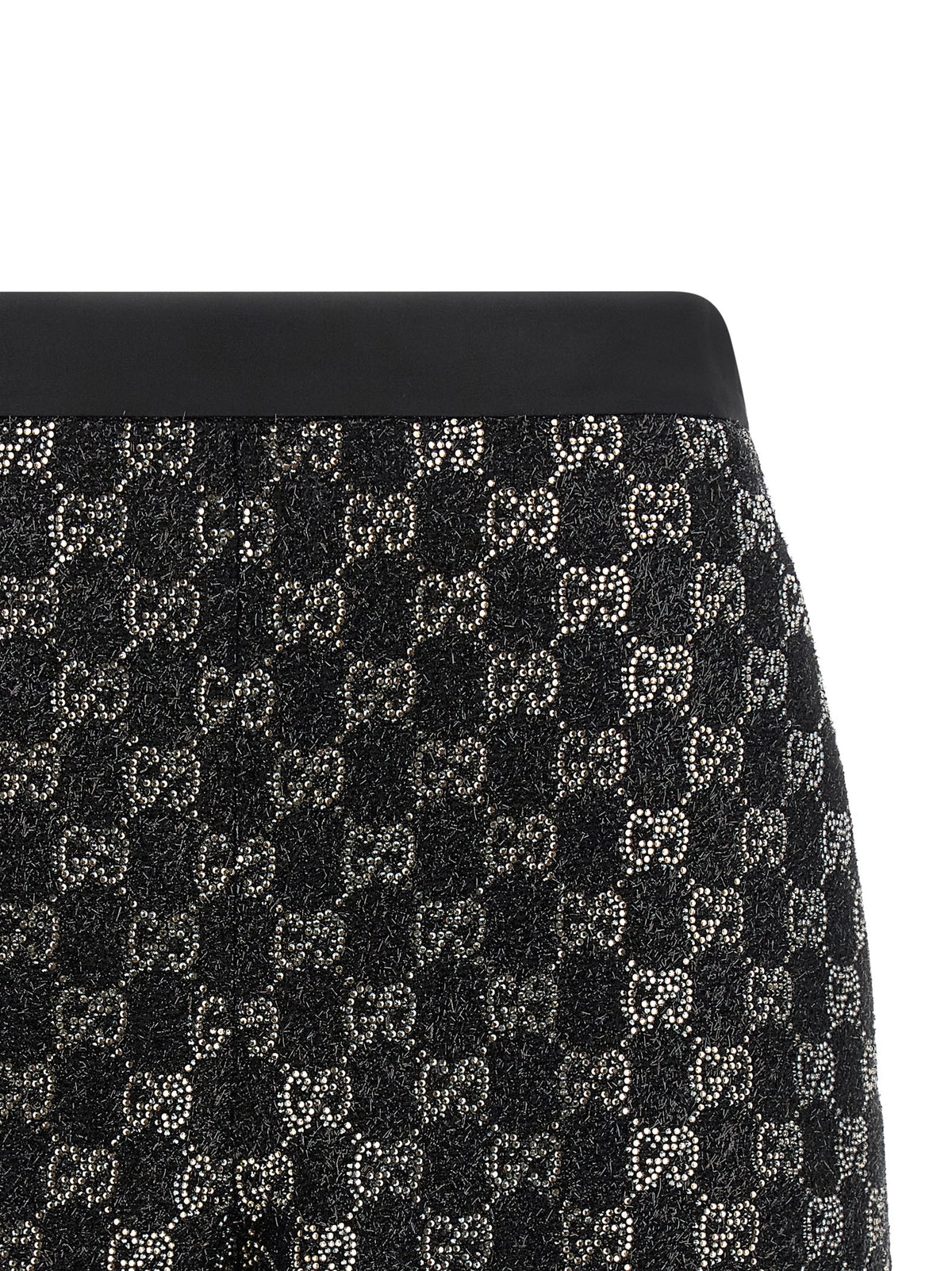 Gucci Pantalones Cortos De Viscosa Negra - Diseño