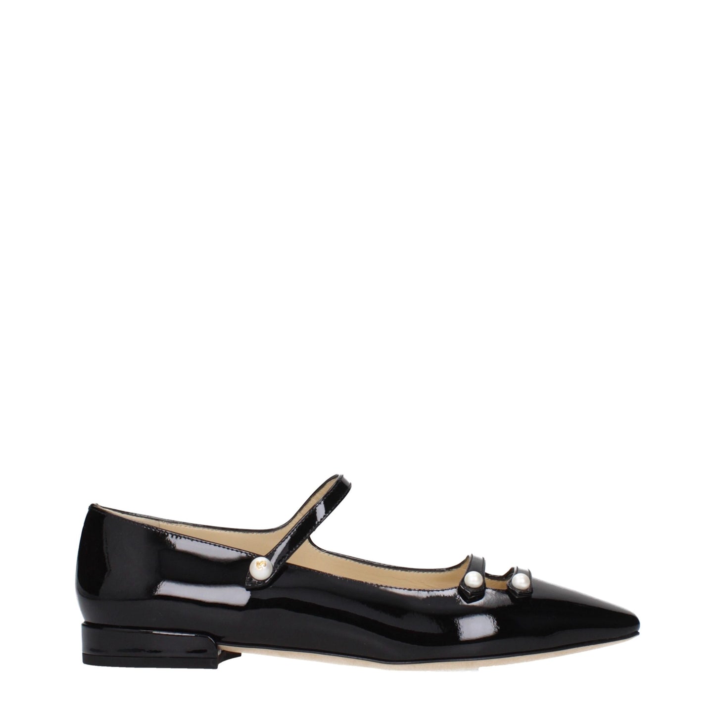 Bailarinas Jimmy Choo de cuero negro