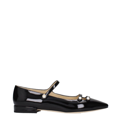 Bailarinas Jimmy Choo de cuero negro