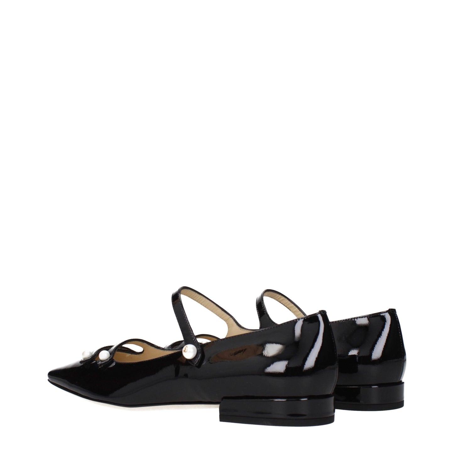 Bailarinas Jimmy Choo de cuero negro