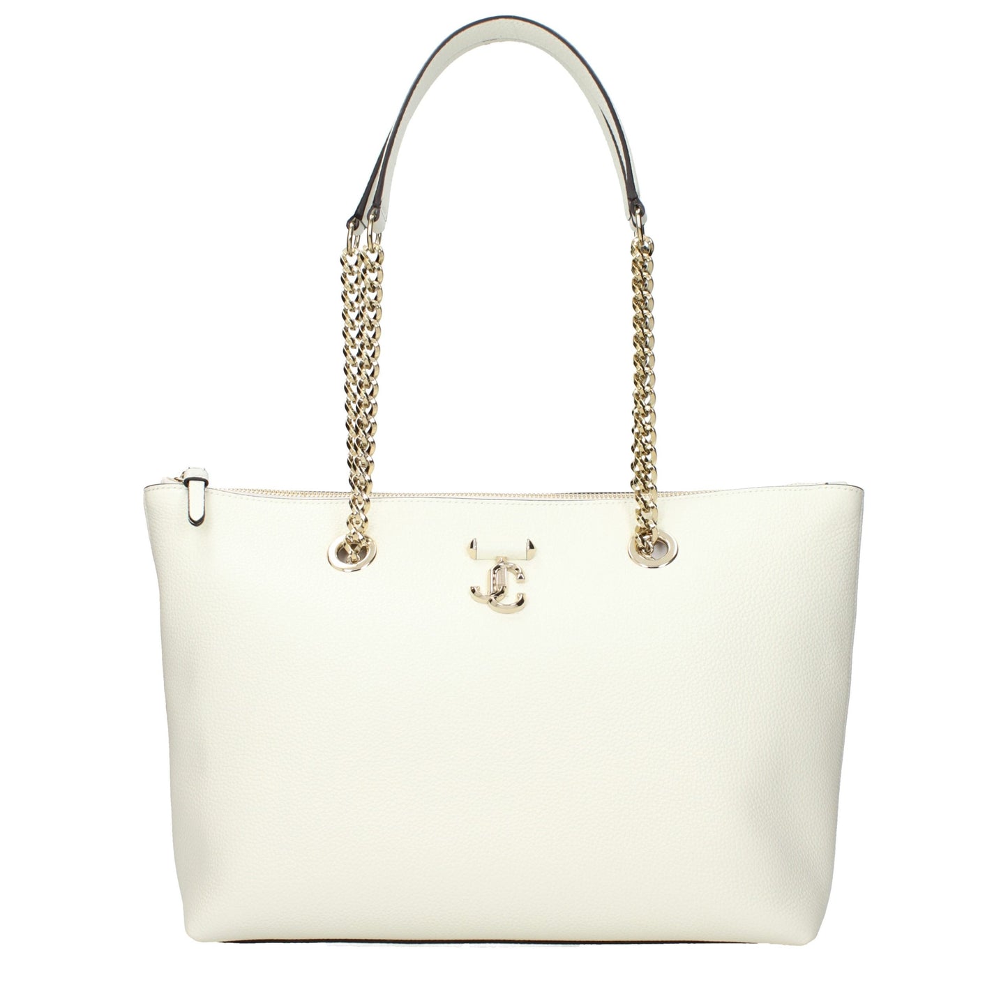 Bolso de hombro Jimmy Choo de cuero blanco
