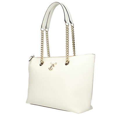 Bolso de hombro Jimmy Choo de cuero blanco