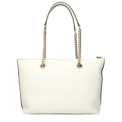 Bolso de hombro Jimmy Choo de cuero blanco