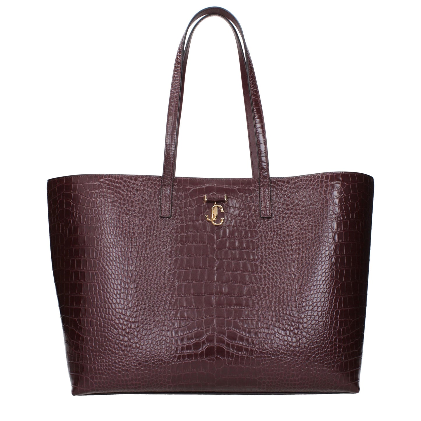 Bolso de hombro de cuero rojo Jimmy Choo
