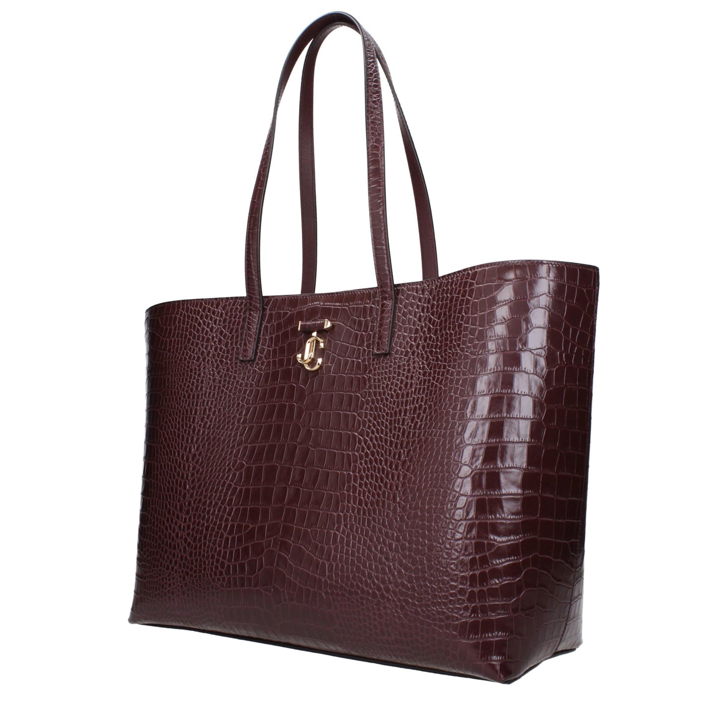 Bolso de hombro de cuero rojo Jimmy Choo