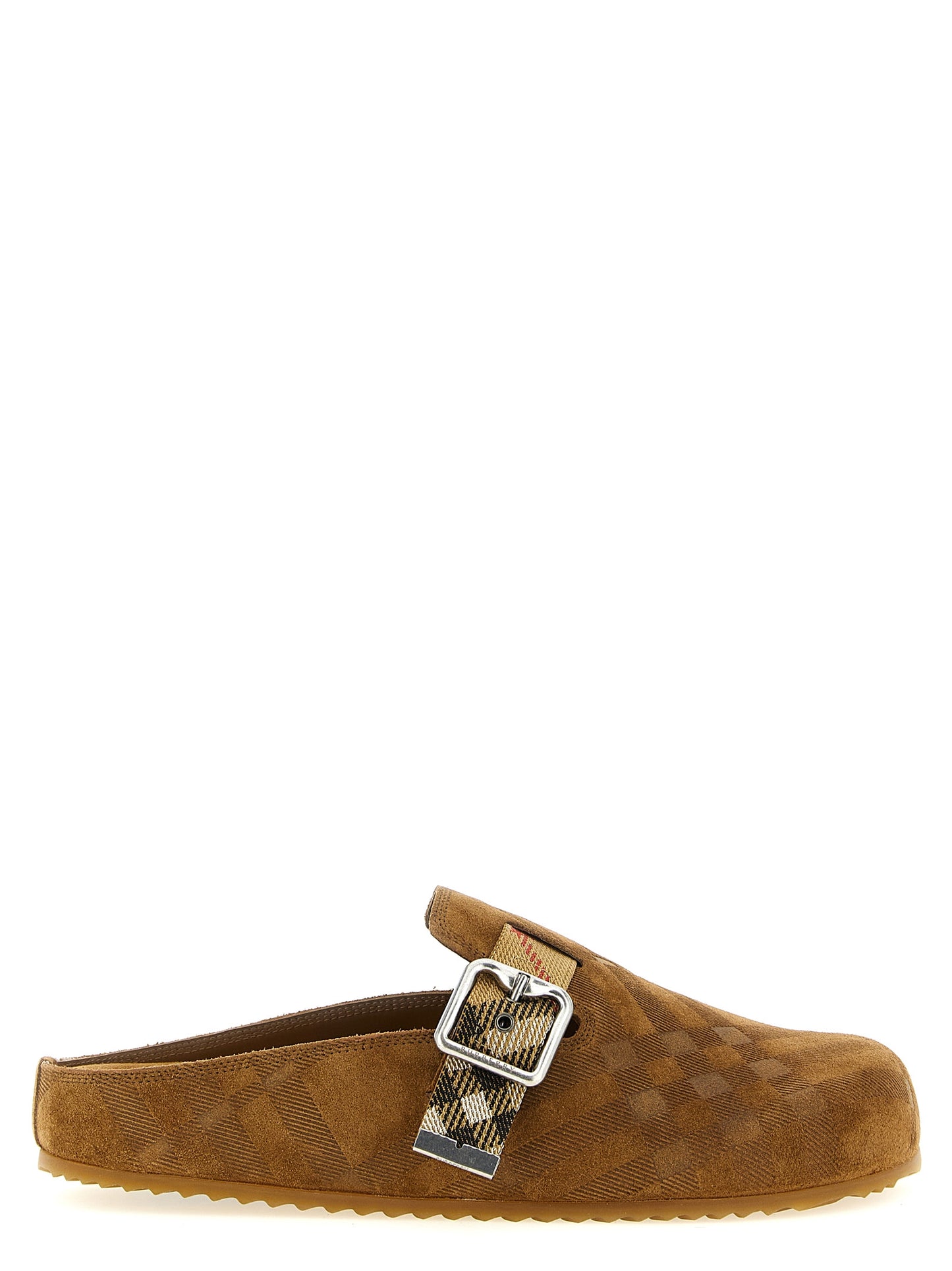 Zuecos De Piel Burberry En Color Marrón Modelo Urchin