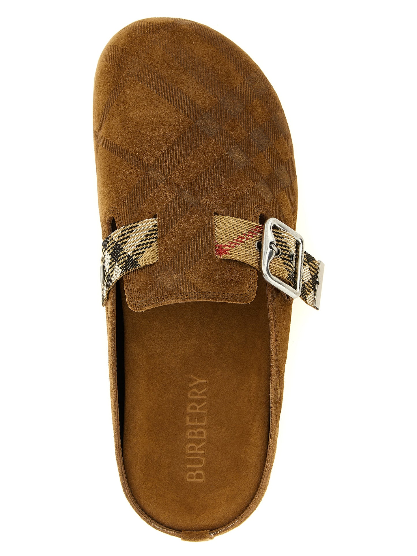 Zuecos De Piel Burberry En Color Marrón Modelo Urchin