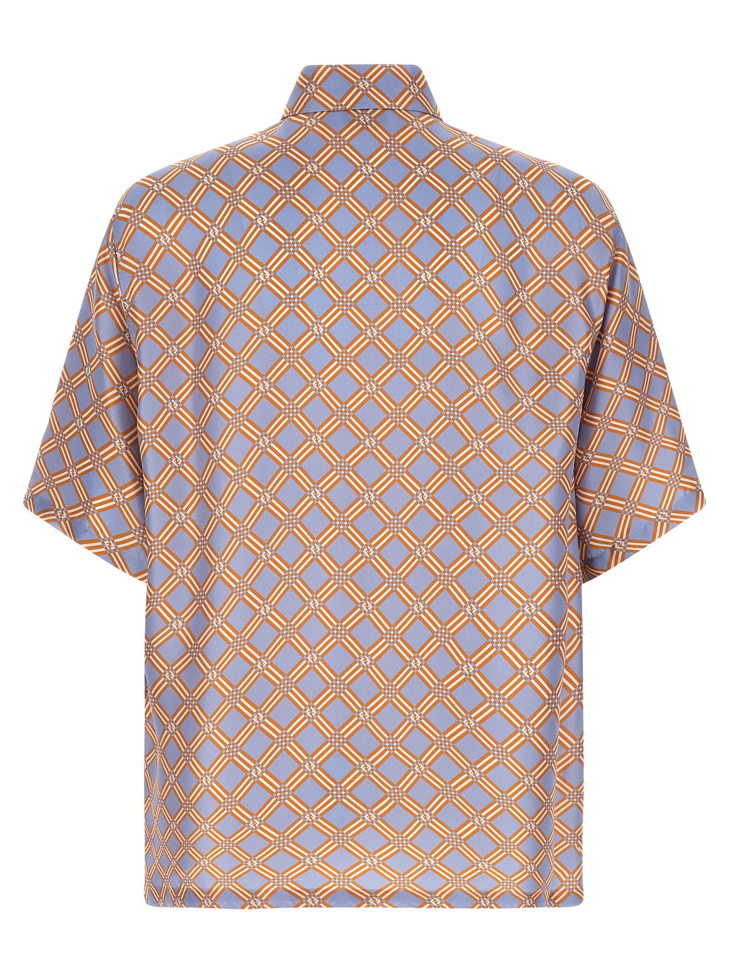 Fendi Contemporary Multicolor Design Silk Shirt