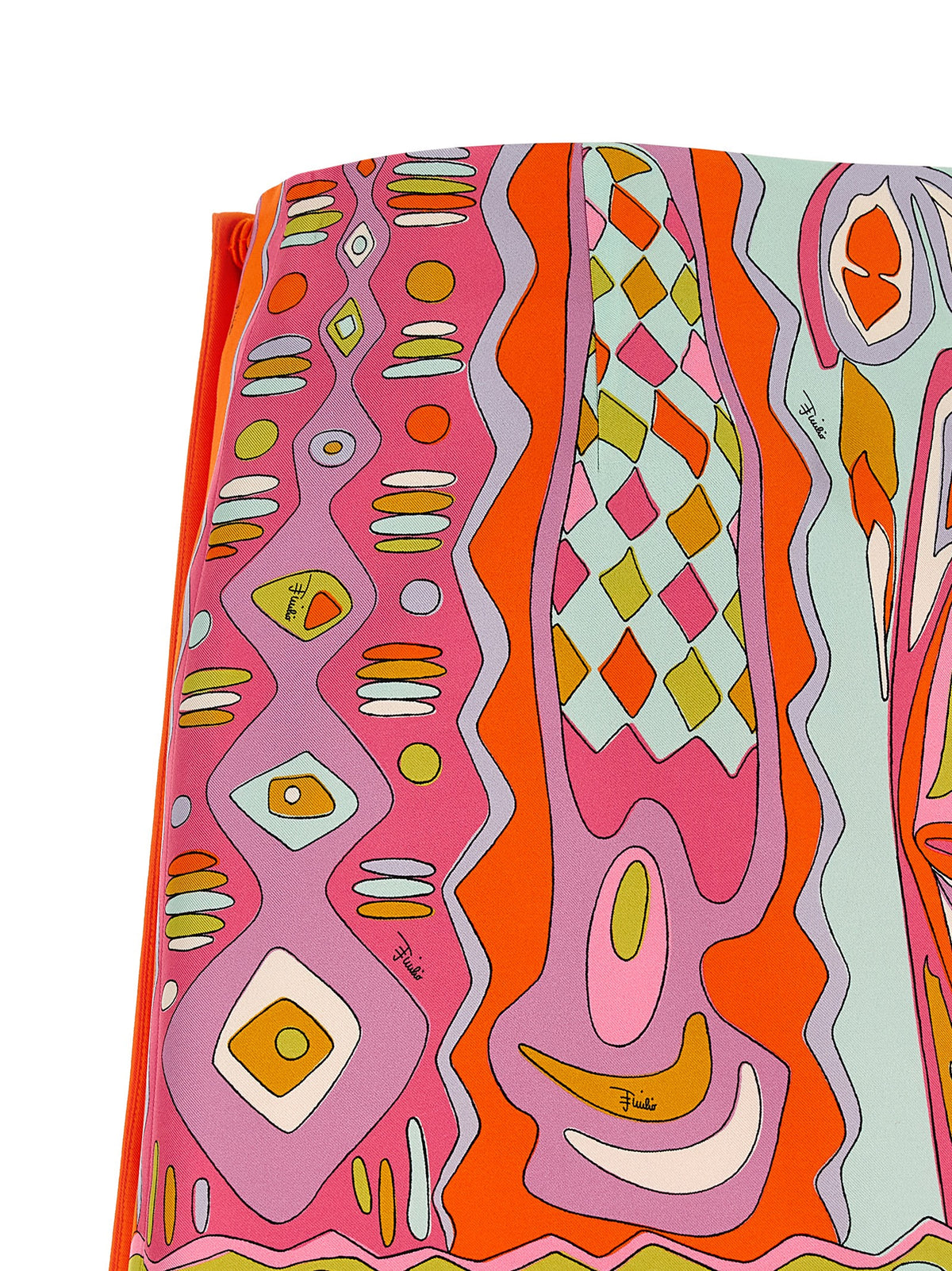Jupe longue fluide en soie multicolore Emilio Pucci