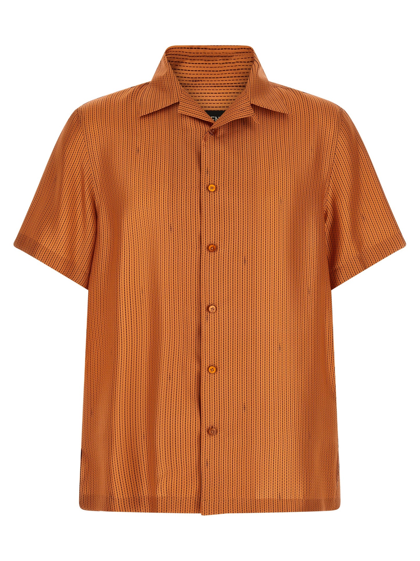 Fendi Blouse With Soft Orange Silk And Fluid Drape