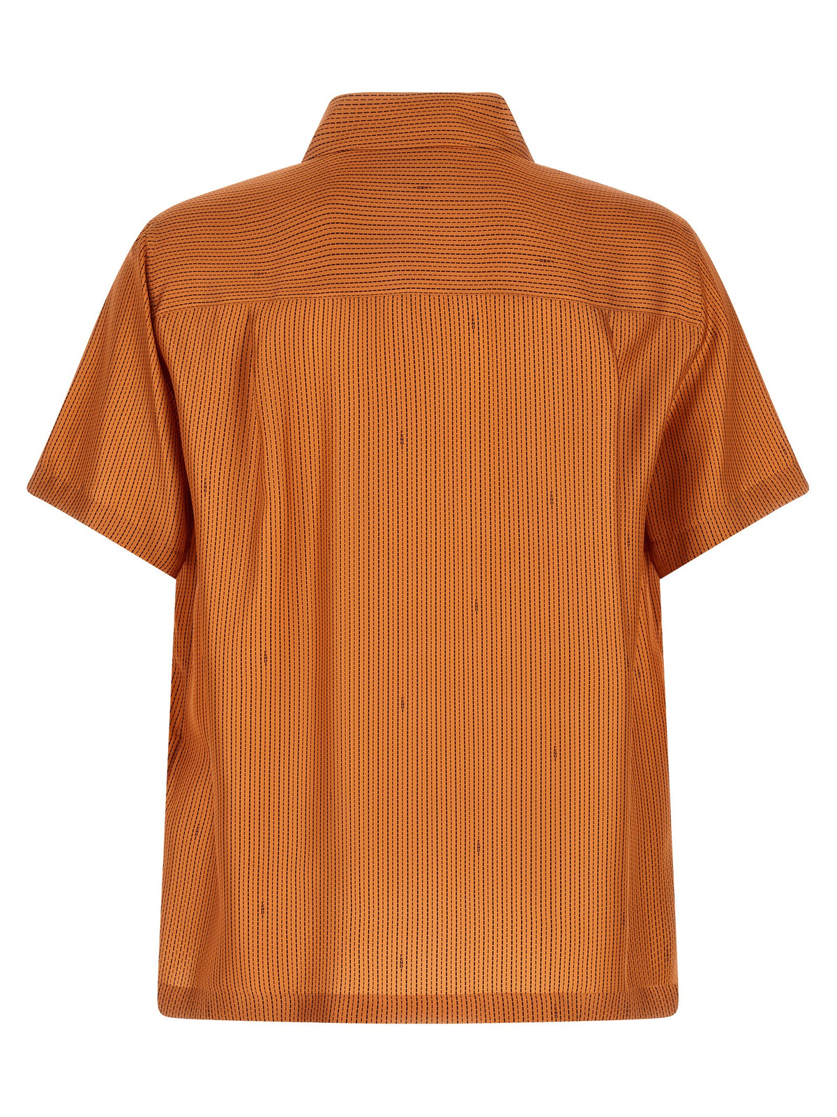 Fendi Blouse With Soft Orange Silk And Fluid Drape