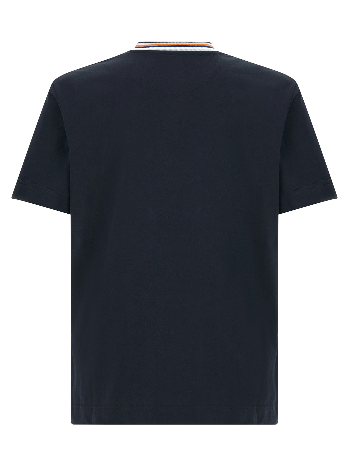 T-shirt Fendi en coton bleu à tombé fluide naturel