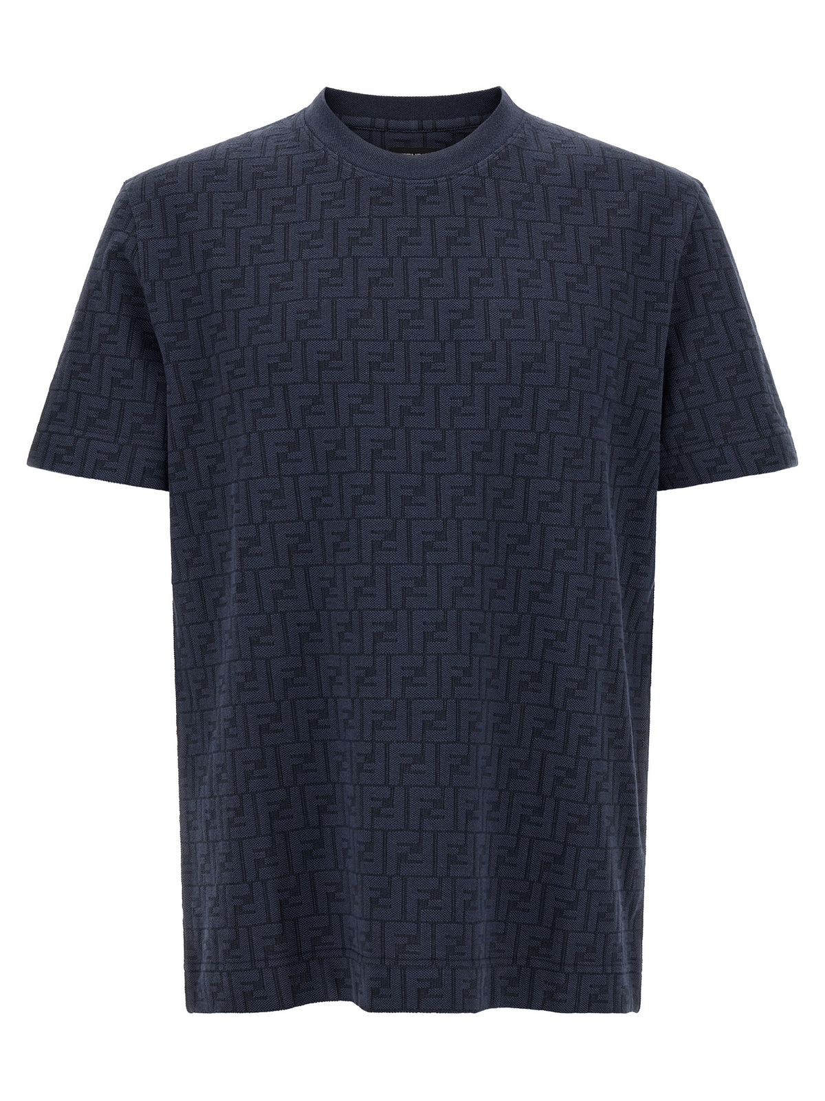 Fendi Blue Cotton T-Shirt