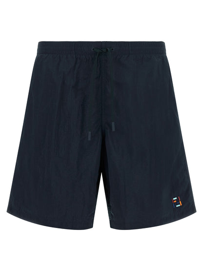 Bermudas de baño de poliamida Fendi azul