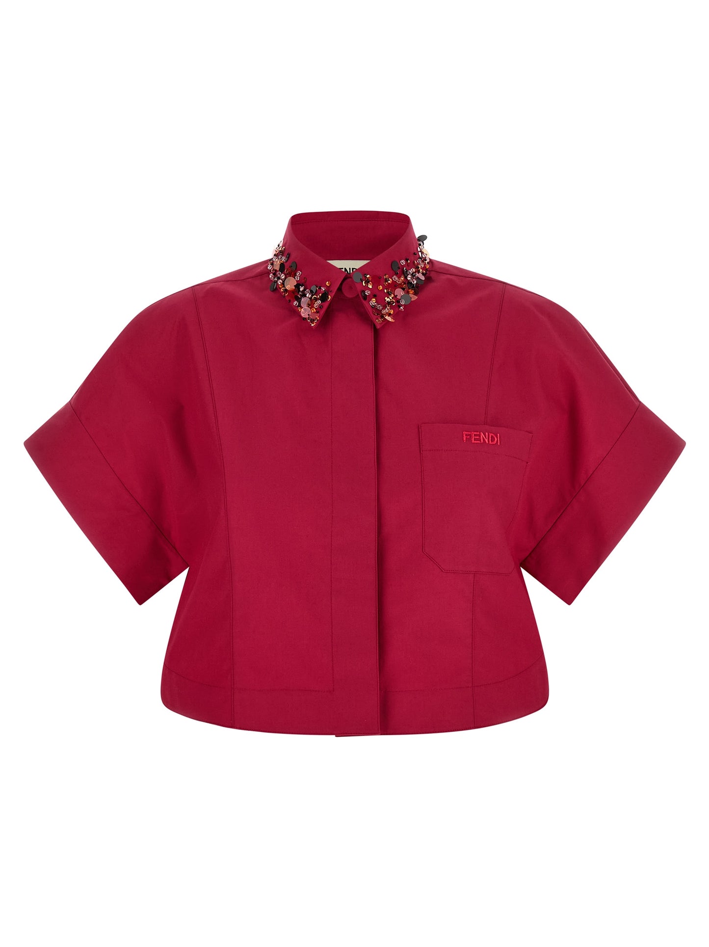 Blusa Fendi de algodón multicolor