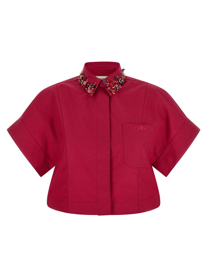 Blusa Fendi de algodón multicolor