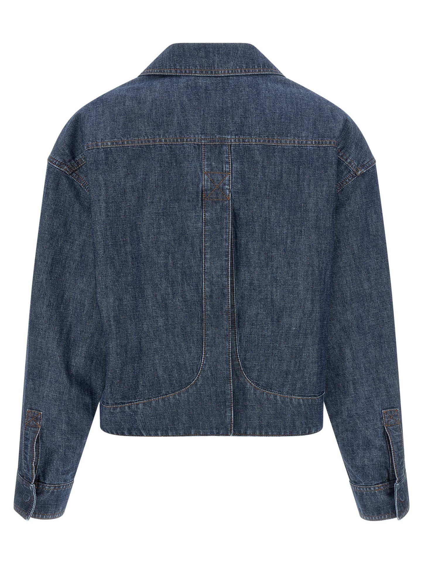 Chaqueta de mezclilla Fendi de algodón azul