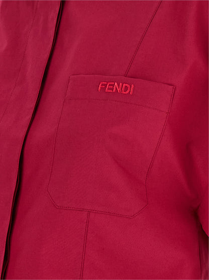 Blusa Fendi de algodón multicolor