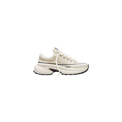 Converse Zapatillas De Tejido Negras Y Blancas Con Suela Gruesa