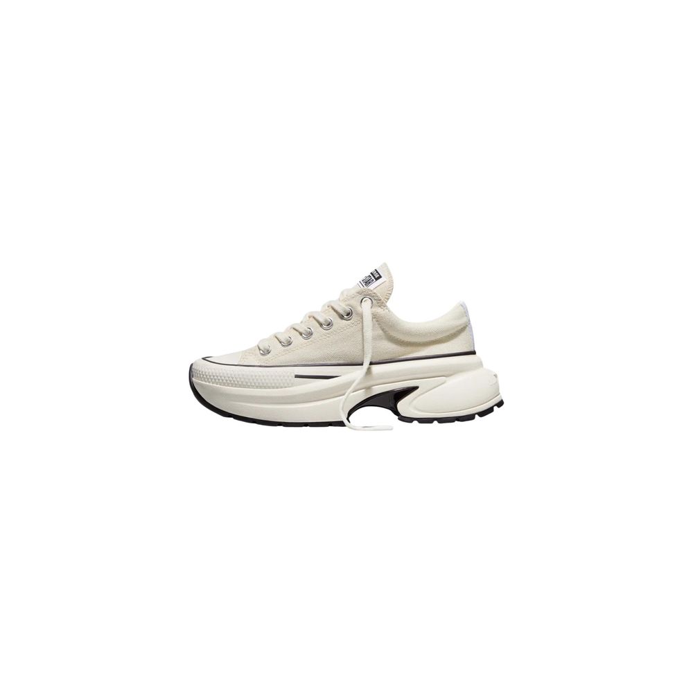Converse Zapatillas De Tejido Negras Y Blancas Con Suela Gruesa