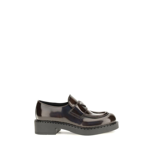 Mocasines slip-on de piel de becerro marrón Bos Taurus de Prada