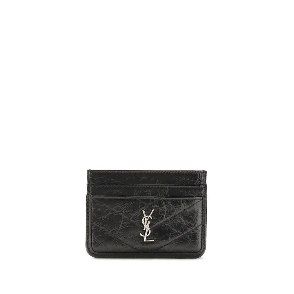 Cartera Saint Laurent De Piel De Becerro Negra Modelo Bos Taurus
