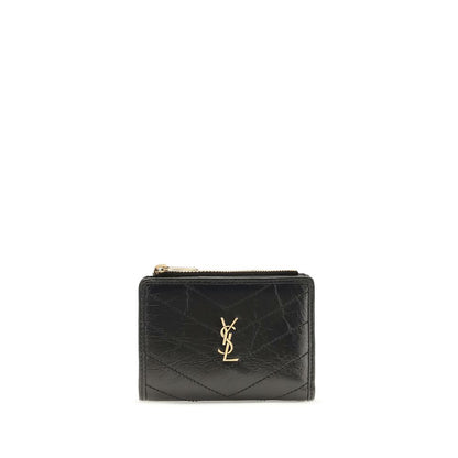 Cartera Saint Laurent de Piel de Becerro Negra Bos Taurus