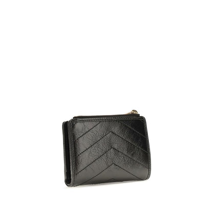 Cartera Saint Laurent de Piel de Becerro Negra Bos Taurus