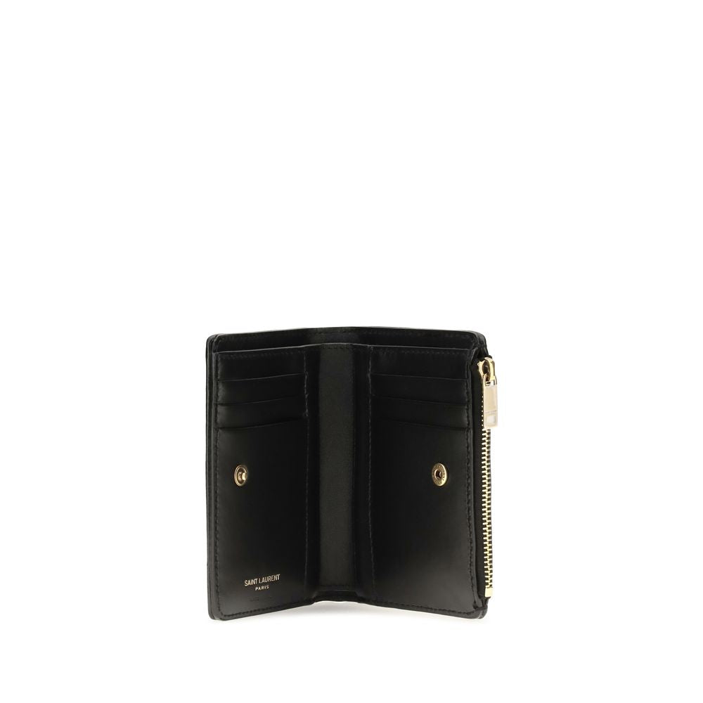 Cartera Saint Laurent de Piel de Becerro Negra Bos Taurus