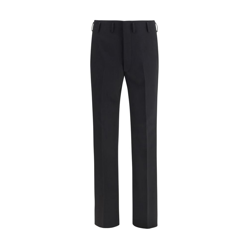 Pantalones De Vestir De Lana Negra Prada Modelo Oves Aries