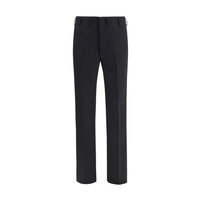 Pantalones De Vestir De Lana Negra Prada Modelo Oves Aries